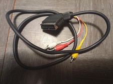 Péritel Prise / Out Rouge Blanc Jaune Rca 3 X Prises audio Vidéo Câble 1m