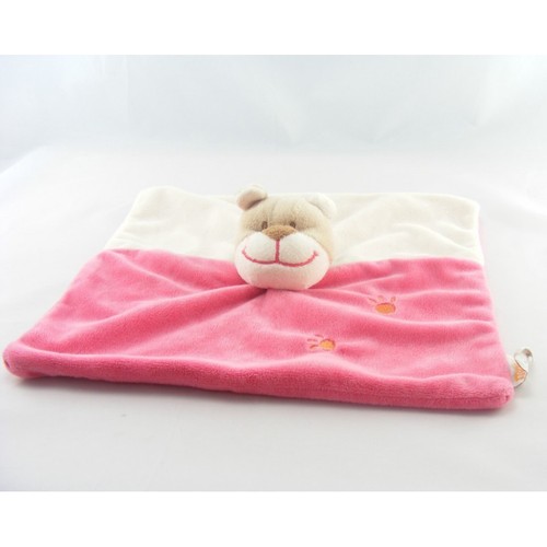 Doudou plat ours - , blanc