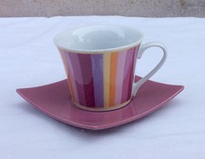 Tasses à café et soucoupes - Lot de 4 tasses