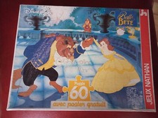 Puzzle "La Belle et la Bête" Disney de 60 pièces "Nathan"  (complet)