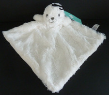 *. DOUDOU PLAT TEX  CARREFOUR BEBE PHOQUE BLANC NEZ GRIS GRELOT NEUF ETIQUETTE