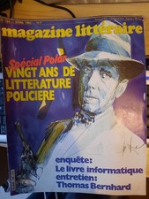 MAGAZINE LITTERAIRE n° 194, 1983,  spécial polar SIMENON TRUFFAUT BERNHARD etc