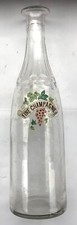 ANCIENNE BOUTEILLE ÉMAILLÉE FINE CHAMPAGNE DÉCOR PAMPRES & VIGNE ENAMEL BOTTLE