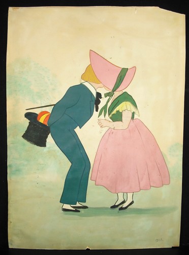 Baiser dessin original - le,