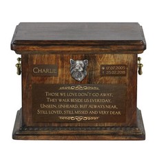 Chihuahua Poil Long Grand Urn