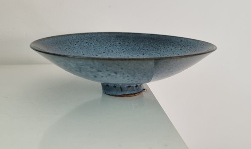 Vase bleue art déco - art,