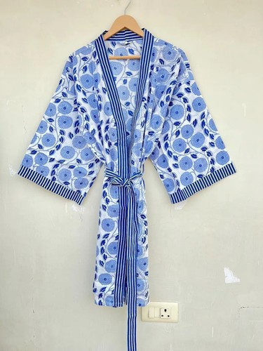 Robe satin courte - satin, kimono