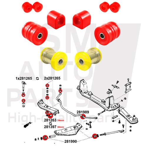 Kit silentblocs suspension - silentblocs,
