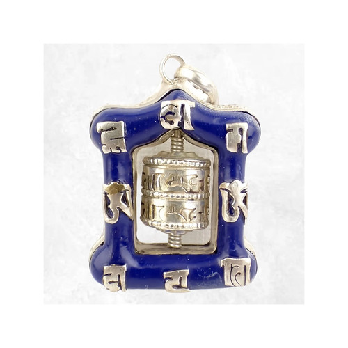 Pendentif tibétain moulin - tibétain,