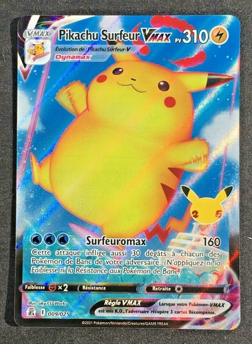 Carte pokémon pikachu surfeur - pikachu,