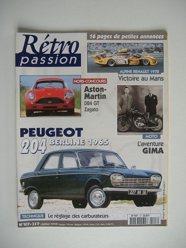 Retropassion 107 peugeot - retropassion,