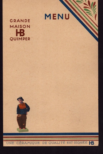 Quimper ceramique hb - quimper, "hb"