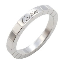 Bague CARTIER Laniere or blanc 18KWG occasion unisexe us taille 7,5 #56