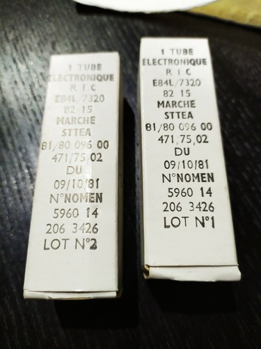 E84l tubes nos matched - , rtc