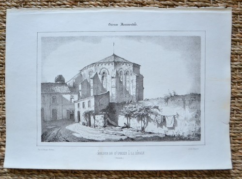 Lithographie originale xixème - lithographie,