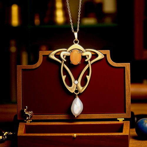 Collier pendentif doré - collier,