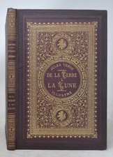 De la Terre à la Lune Jules Verne Hetzel Bouquet de roses prune type 4 1873