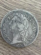 ancienne monnaie écu argent Louis XV 1768 N Montpellier
