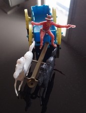 Chariot avec cowboy far west - chariot,