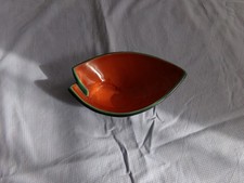 vide poche sur pied : ceramique vintage style Capron, signé !