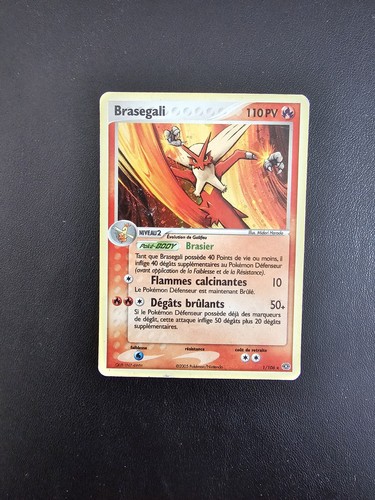 Carte pokémon braségali - pokémon,