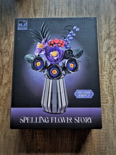 Bouquet fleurs type lego - de,