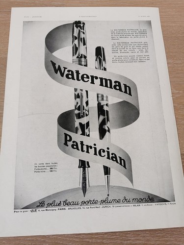 Jif waterman 1931 publicité - 1931,