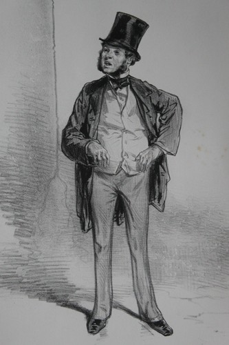 Gavarni lithographie originale - lithographie,