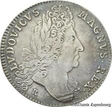 B3420 Rare Jeton R2 Louis XIV Guerre Succession Spain France Angleterre Argent