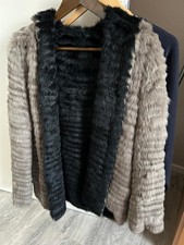 Veste reversible fourrure de lapin neuve