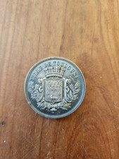 Belle medaille  en Argent massif  Ville de Toulouse Courses de Velocipedes