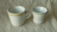 2 BRULOTS TASSES EN PORCELAINE