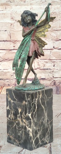 Sculpture bronze milo fée - bronze,