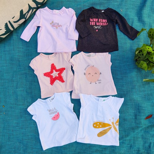 Lot shirts bébé - lot, fille