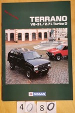 NISSAN TERRANO V6 3l/ 2.7 L turbo D Prospectus Fr 16 pages 7/1990 PATHFINDER