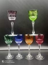 6 verres à vin rouge du Rhin Roemer Compagnie Cristallerie Lorraine CCL , H 21cm