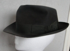 Chapeau feutre gris fonçé BORSALINO  Alessandria marque de prestige vintage