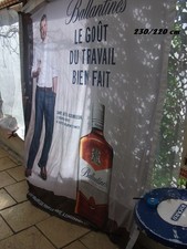 whisky Ballantine's pub tissu