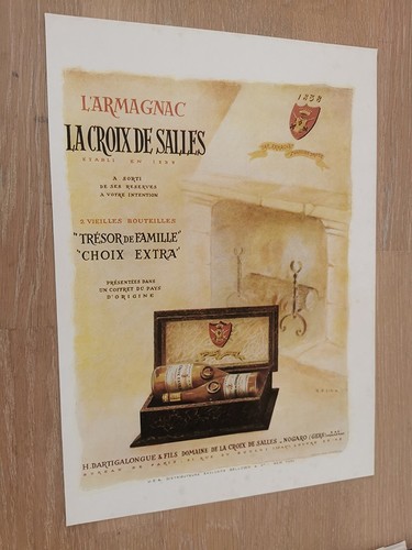 Publicité 1946 armagnac - publicité, la