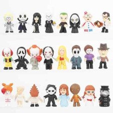 24 pièces/ensemble figurines Halloween film d'horreur Chucky Freddy 2'' modèl...