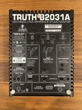 Behringer Truth B2031A Plate