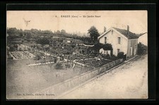 CPA Eauze, Un Jardin Fleuri 