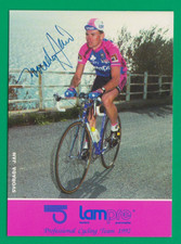 CYCLISME carte cycliste SVORADA JAN équipe LAMPRE 1992 signée