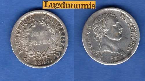 Demi franc 1808 lyon - demi, 1/2