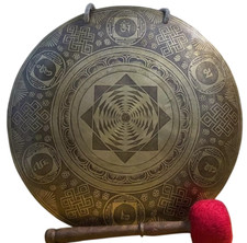 Gong fait main tibétain de 22
