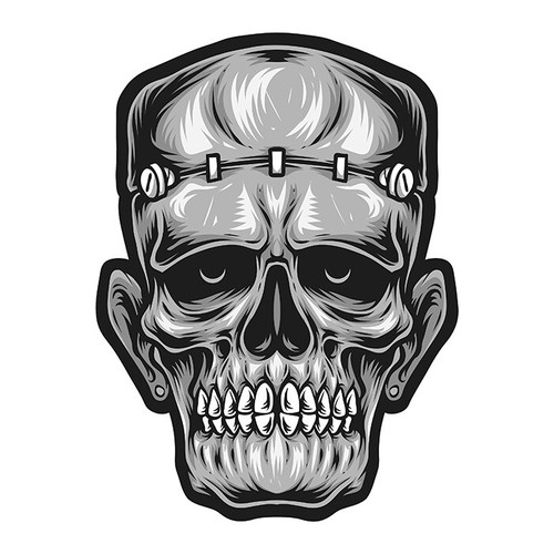 Tete mort frankenstein - tete, de