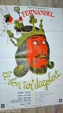 fernandel LE BON ROI DAGOBERT !  gino cervi  affiche cinema 1963