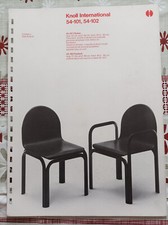 fiche publicité knoll chaise  fauteuil de gae aulenti 54-101 54-102