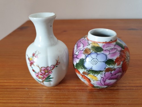 Paire petits vases - de,