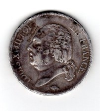 FRANCE LOUIS XVIII  5 FRANCS  1817 A PARIS  ARGENT SILVER